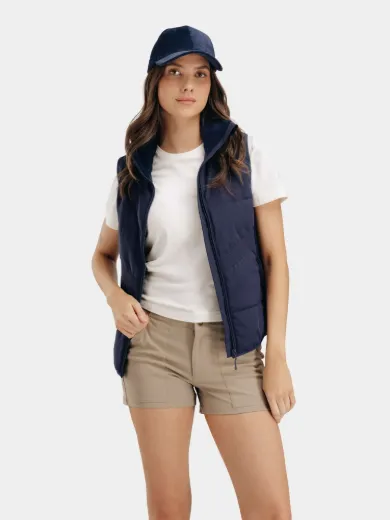 Bilde av WoolLand Rena vest woman Blue Ink